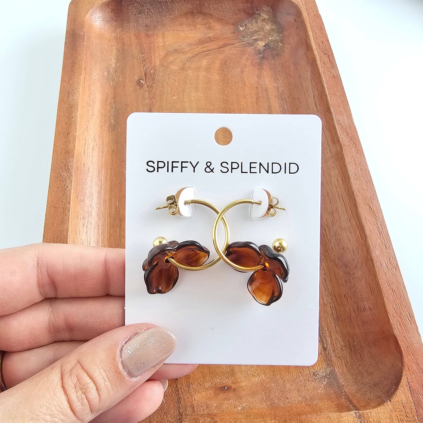 Magnolia Hoops - Amber // Jewelry, Earrings, Fall
