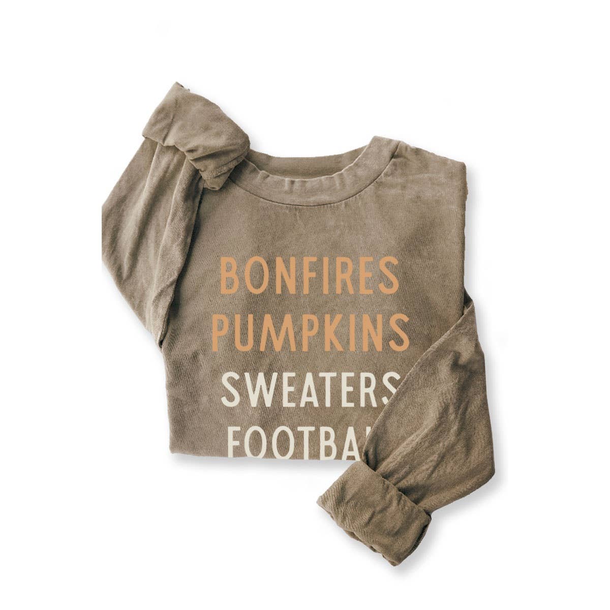 PUMPKINS FOOTBALL MINERAL GRAPHIC LS