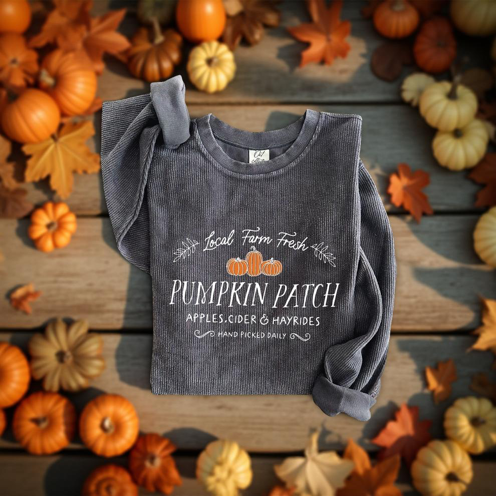 LOCAL FARM FRESH PUMPKIN PATCH Thermal Vintage Pullover