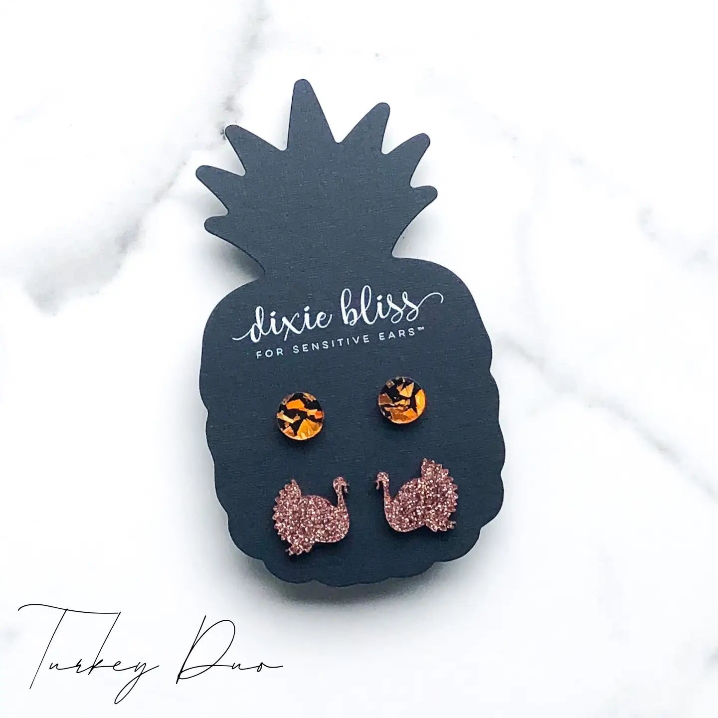 Turkey Thanksgiving Stud Earrings