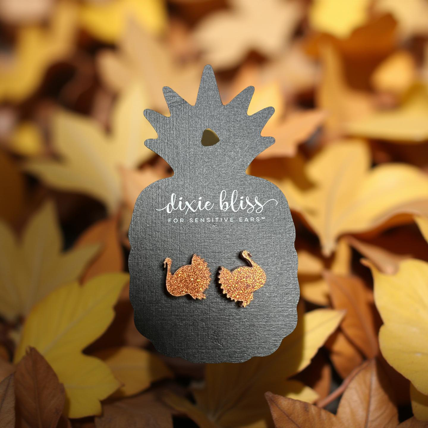 Thanksgiving Turkey Stud Earrings