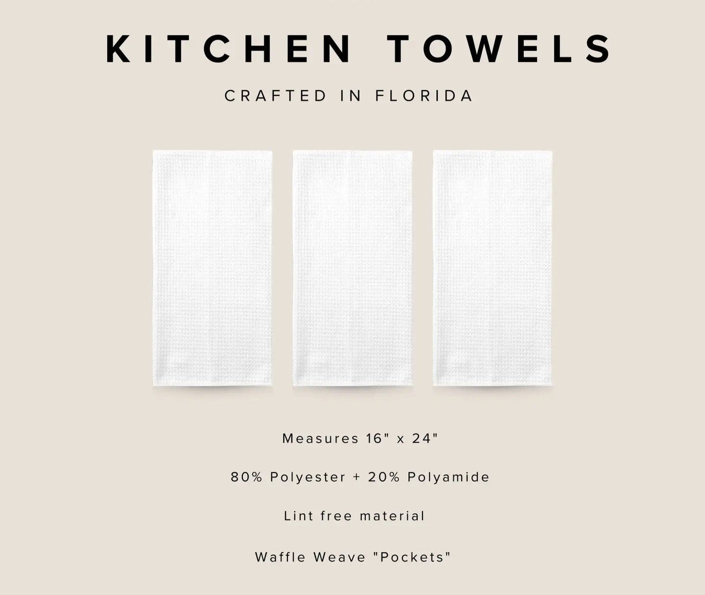 Christmas Cocktails Kitchen Dish Towel