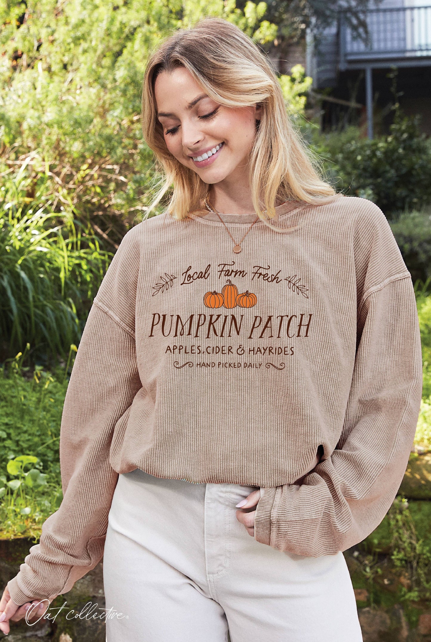 LOCAL FARM FRESH PUMPKIN PATCH Thermal Vintage Pullover
