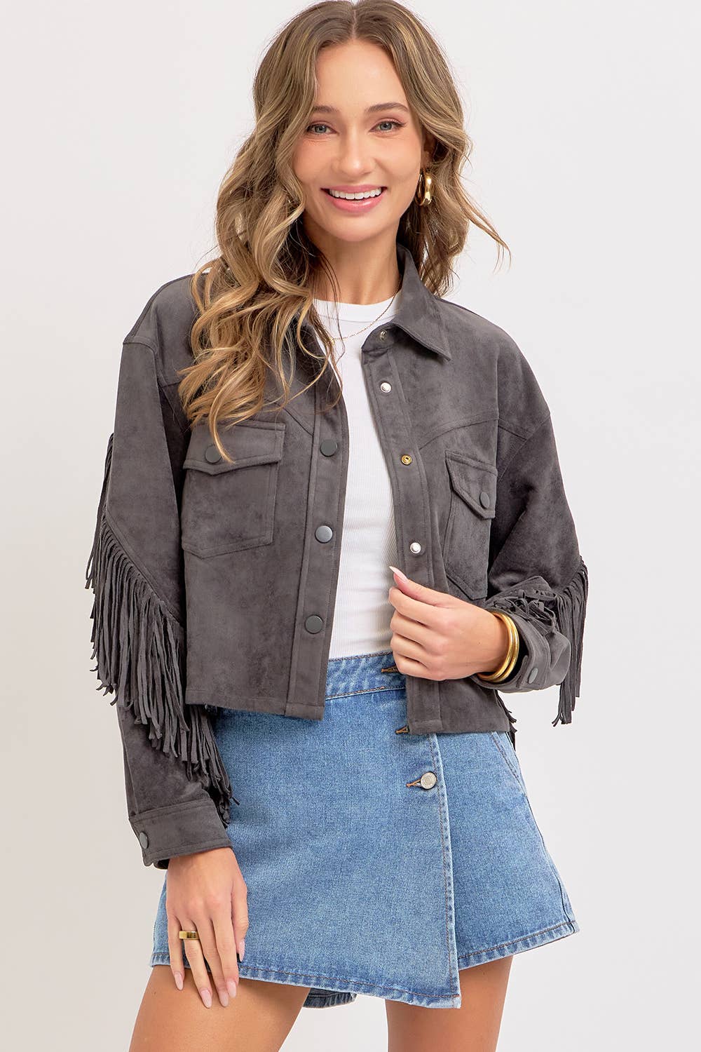 DENIM SKORT