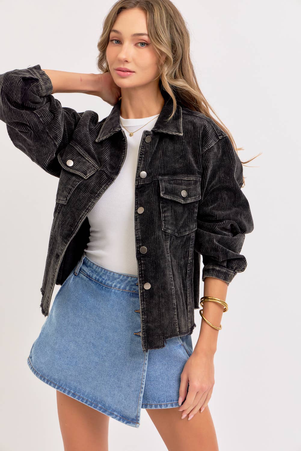 DENIM SKORT