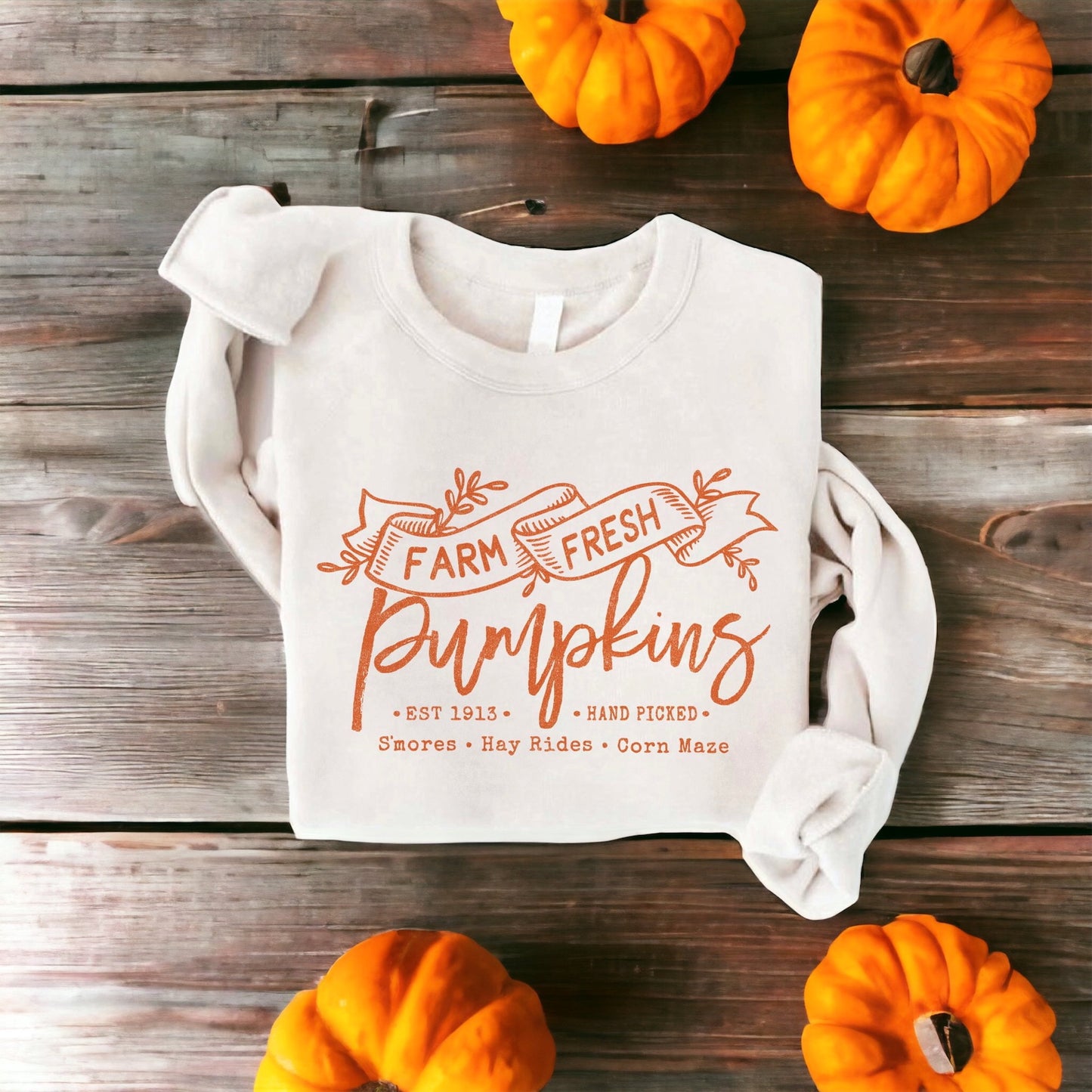 Farm Fresh Pumpkins Fall Sweatshirt