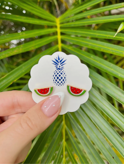 Watermelon Stud Earrings