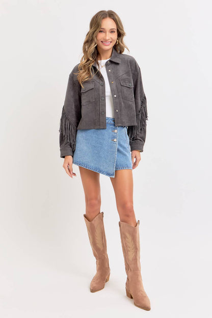 DENIM SKORT