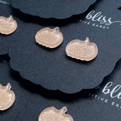 Pumpkin Shimmer Stud Earrings