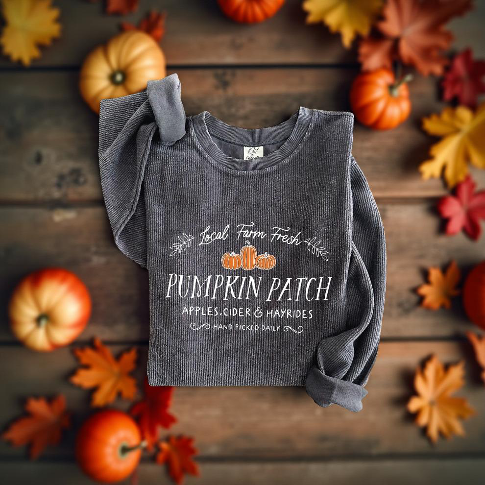 LOCAL FARM FRESH PUMPKIN PATCH Thermal Vintage Pullover