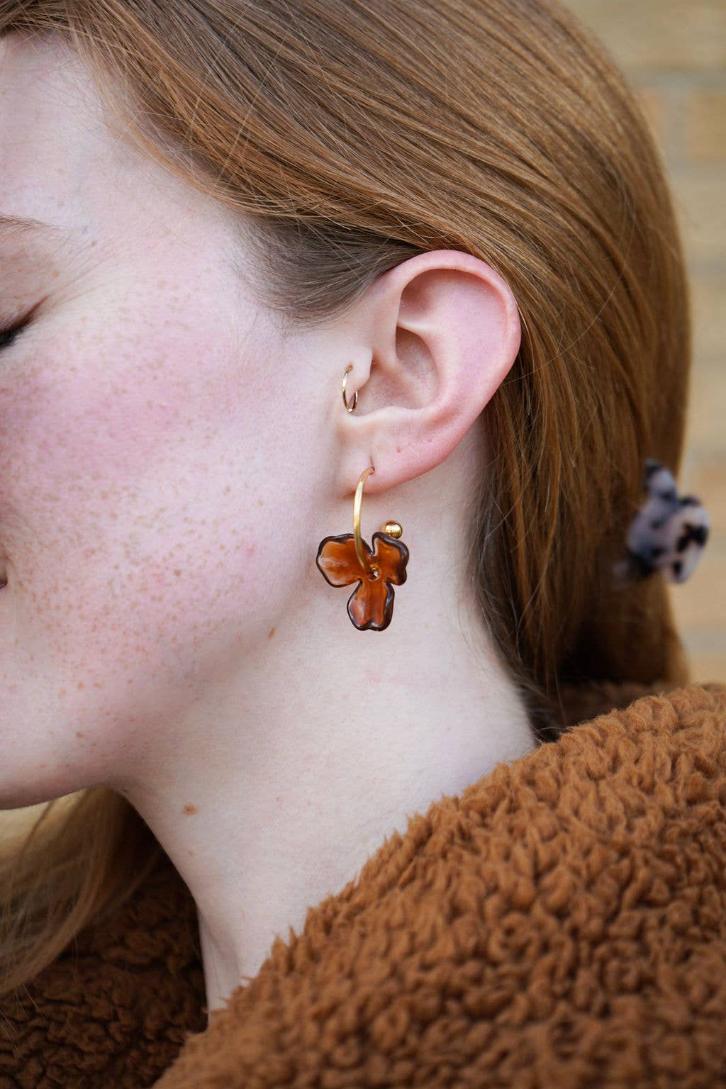 Magnolia Hoops - Amber // Jewelry, Earrings, Fall