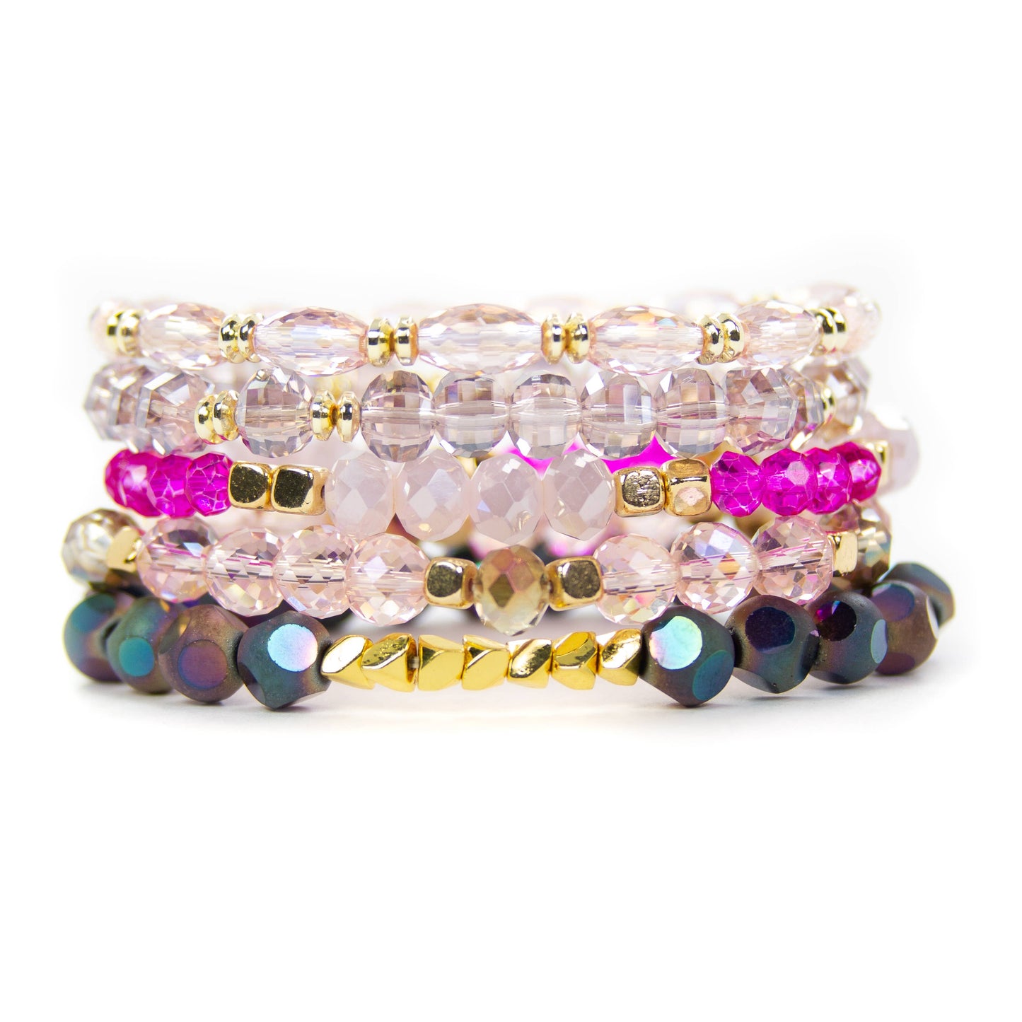 Roxie Pink Bracelet Stack