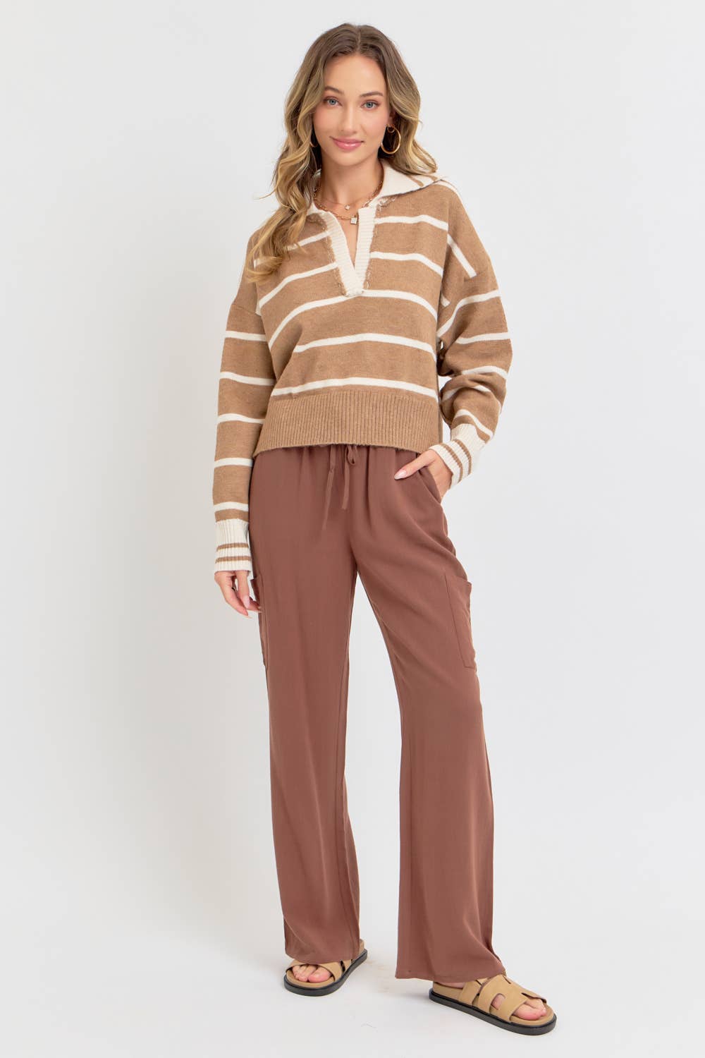 STRIPED EVERYDAY  KNIT SWEATER