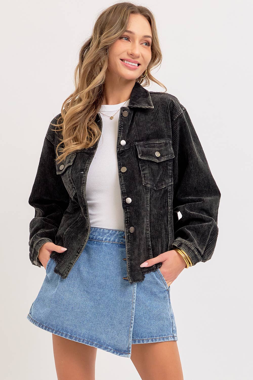 DENIM SKORT