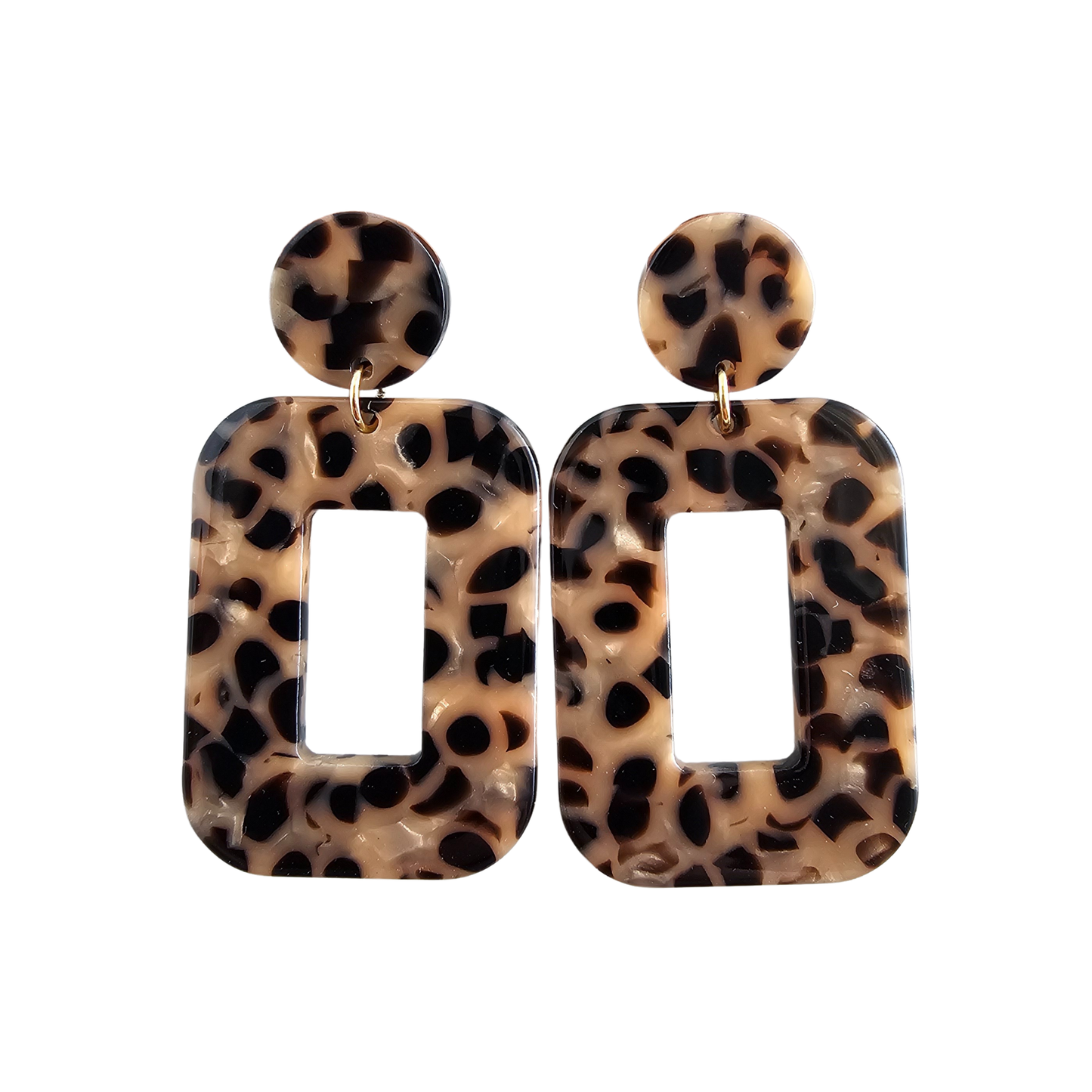 Margot Earrings - Cheetah Dangle Earrings