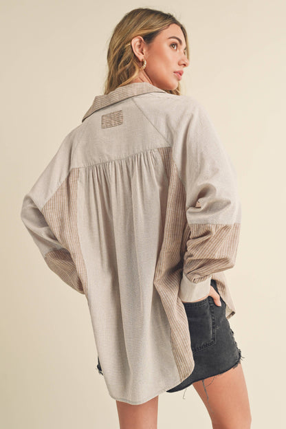 OAT SHIA WOMEN BUTTON UP TOP