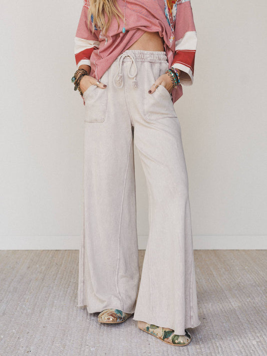 Relaxing Robin Wide Leg Pant - New Taupe