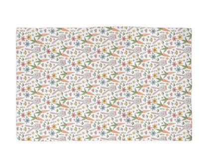 Easter Bunny Rabbit Spring Egg Kitchen Towel Waffle Baking