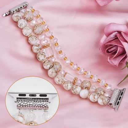 Beaded Crystal Apple Watch Bracelet