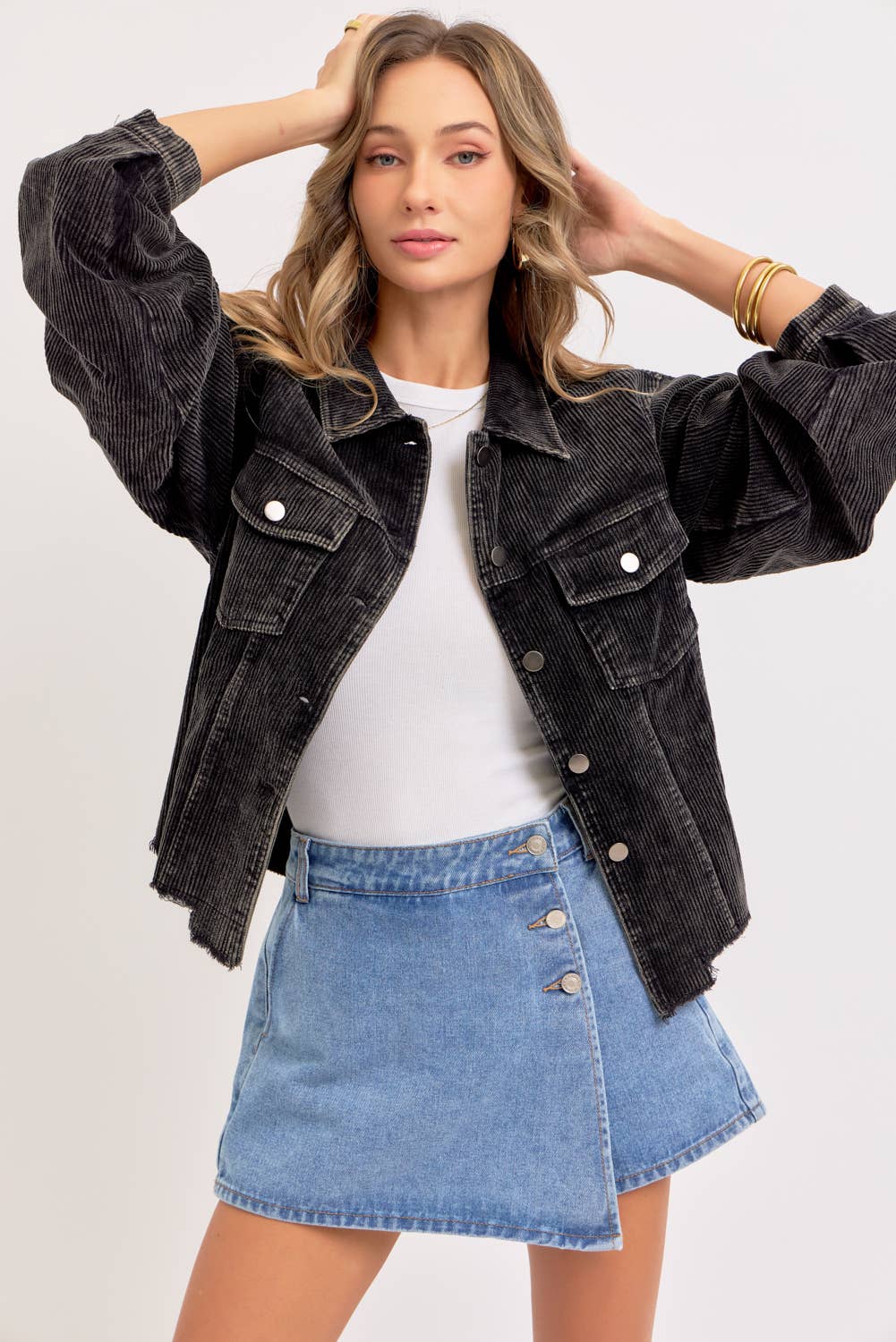 DENIM SKORT