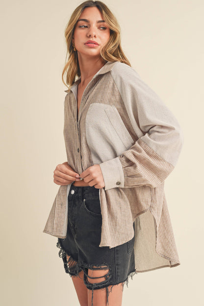 OAT SHIA WOMEN BUTTON UP TOP