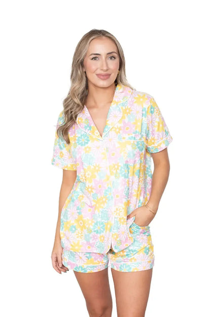 Spring Flowers Wholesale Pajama Sets