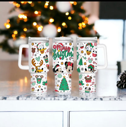 Mickie and Minnie Christmas Tumbler