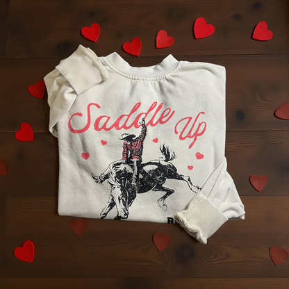 SADDLE UP MINERAL GRAPHIC SWEATWHIRTS