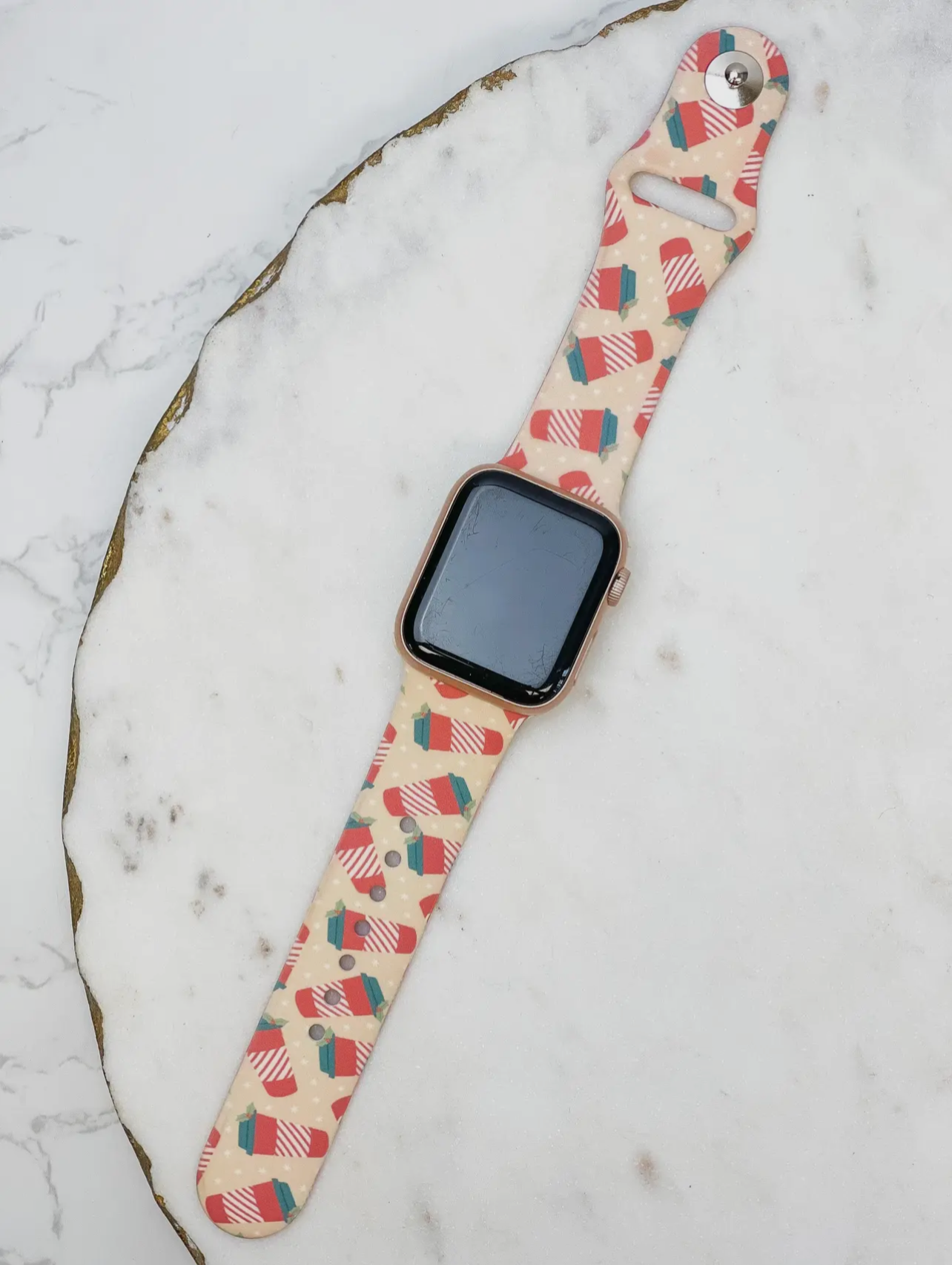 Christmas Coffee Cup Smart Watch Band