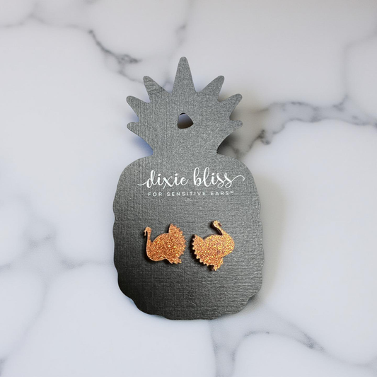 Thanksgiving Turkey Stud Earrings
