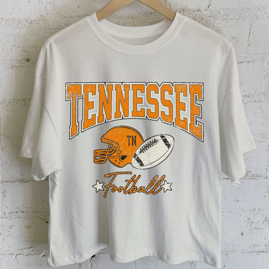 Tennessee Football Graphic Long Crop Top