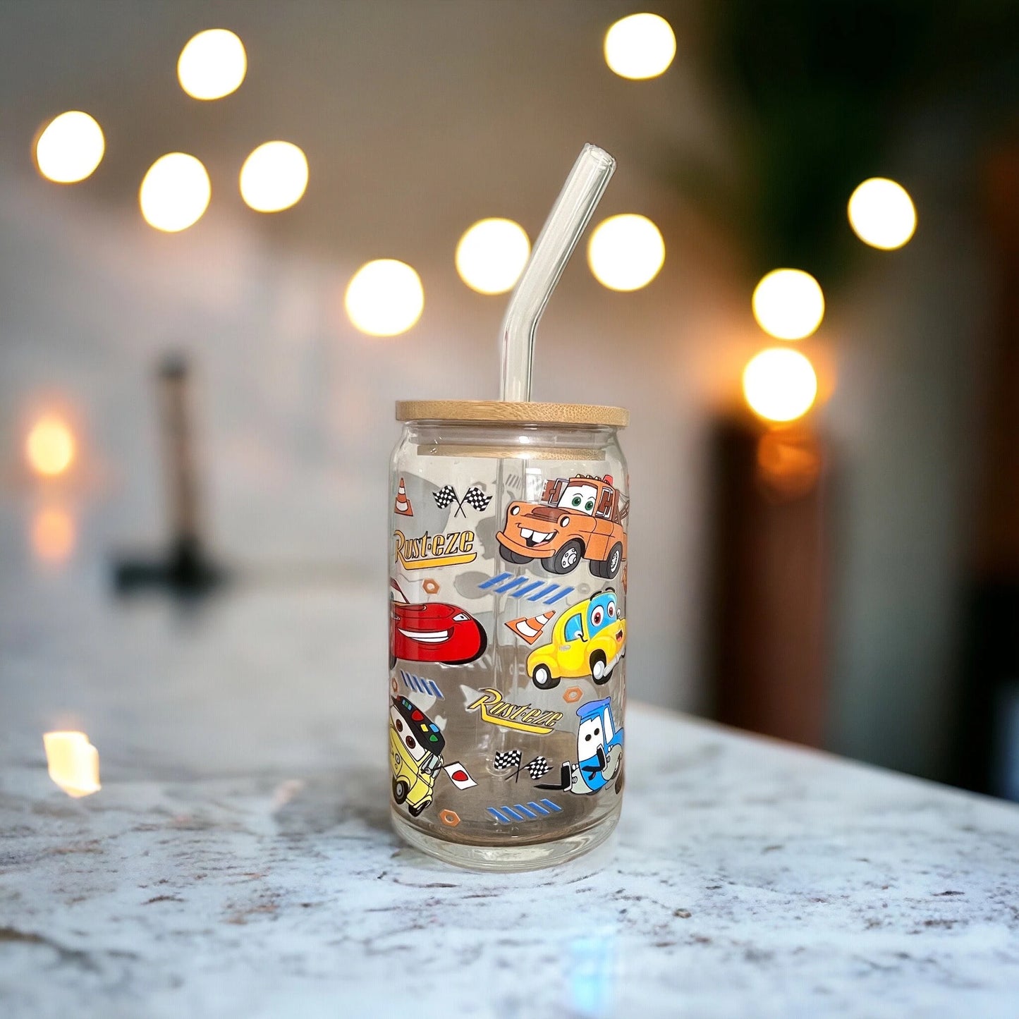Disney Cars Glass Cup