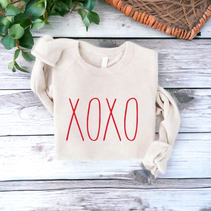 Xoxo Mineral Washed Graphic Valentine Sweatshirt