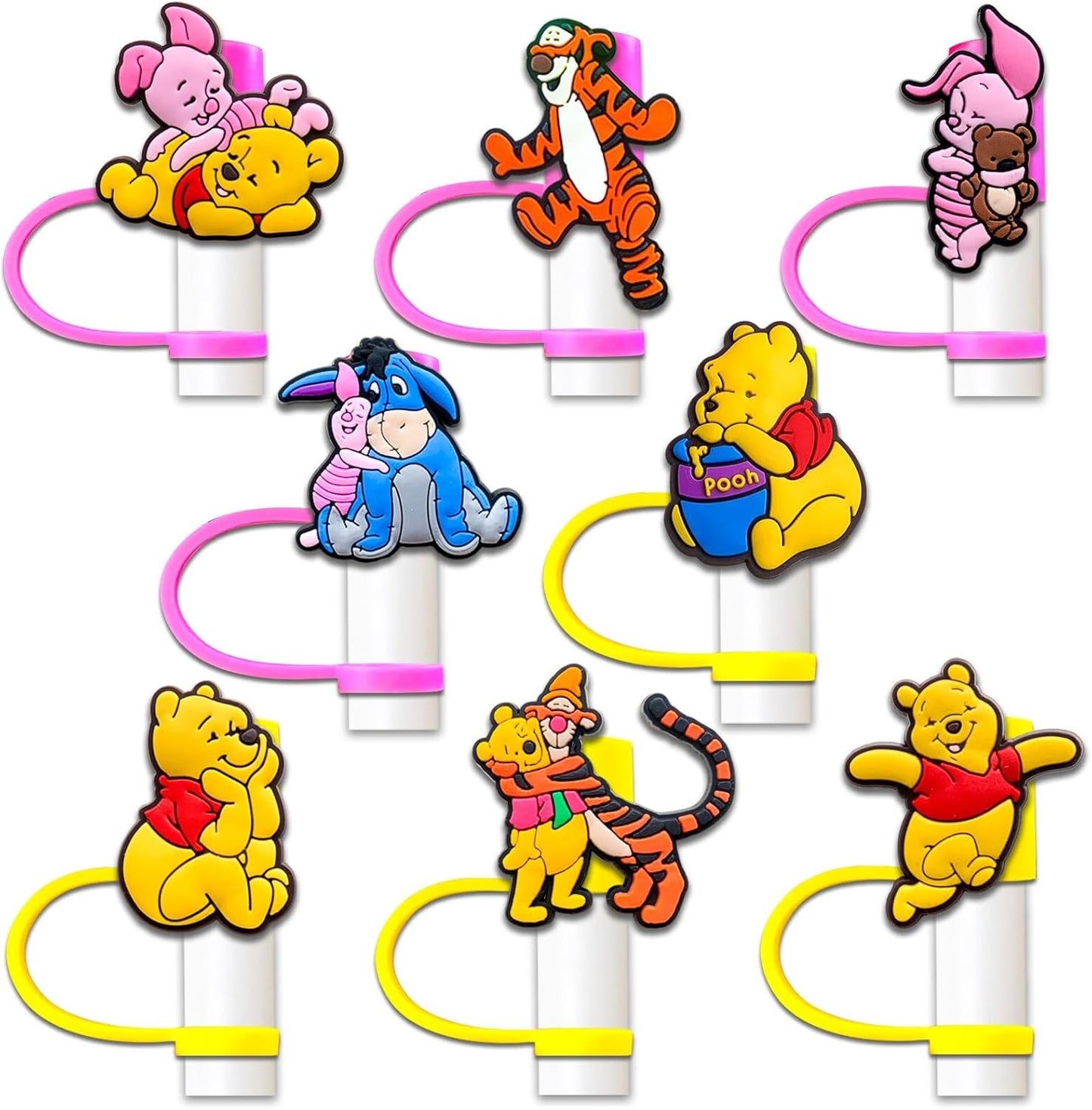 Cartoon Animal Straw Toppers