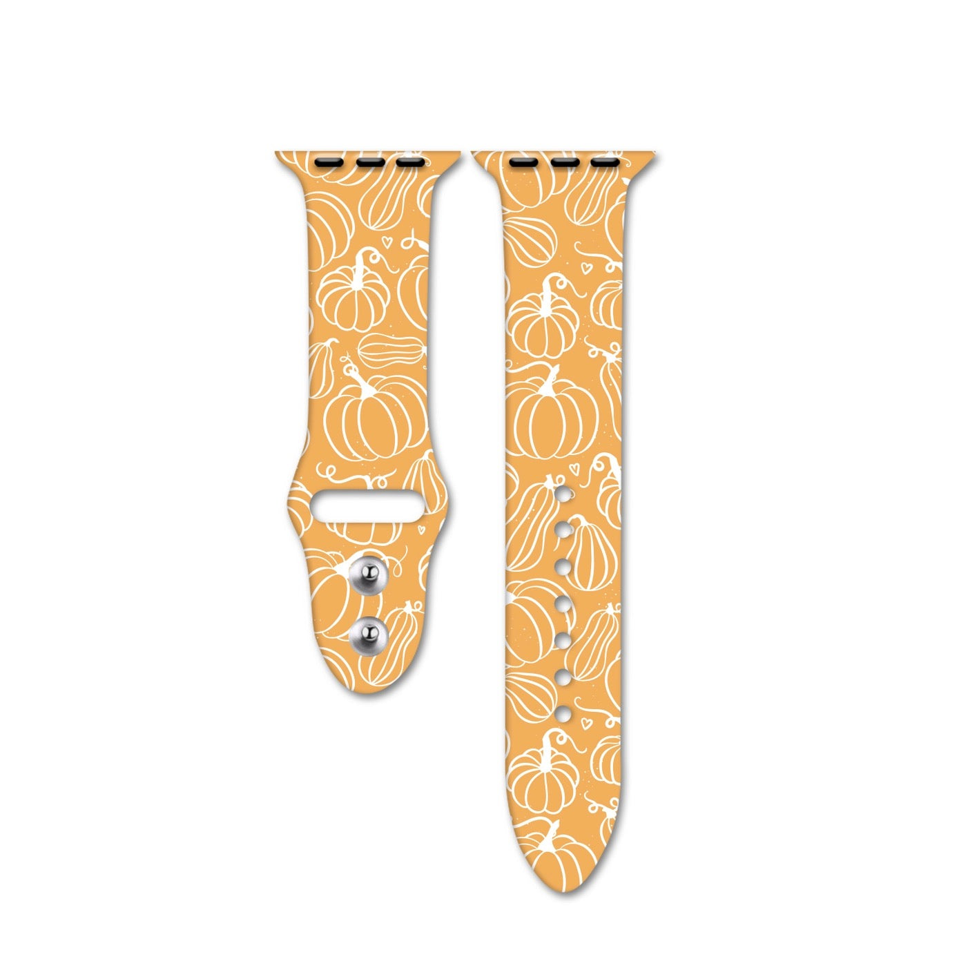 Fall Pumpkin Apple Watch Silicone Band