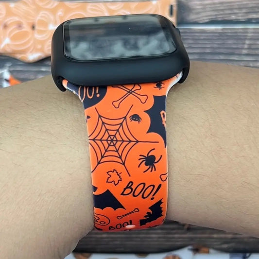 Halloween Orange Apple Watch Silicone Band