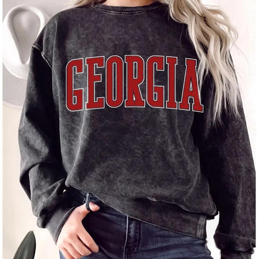 Georgia Puff Mineral Graphic Sweatshirt