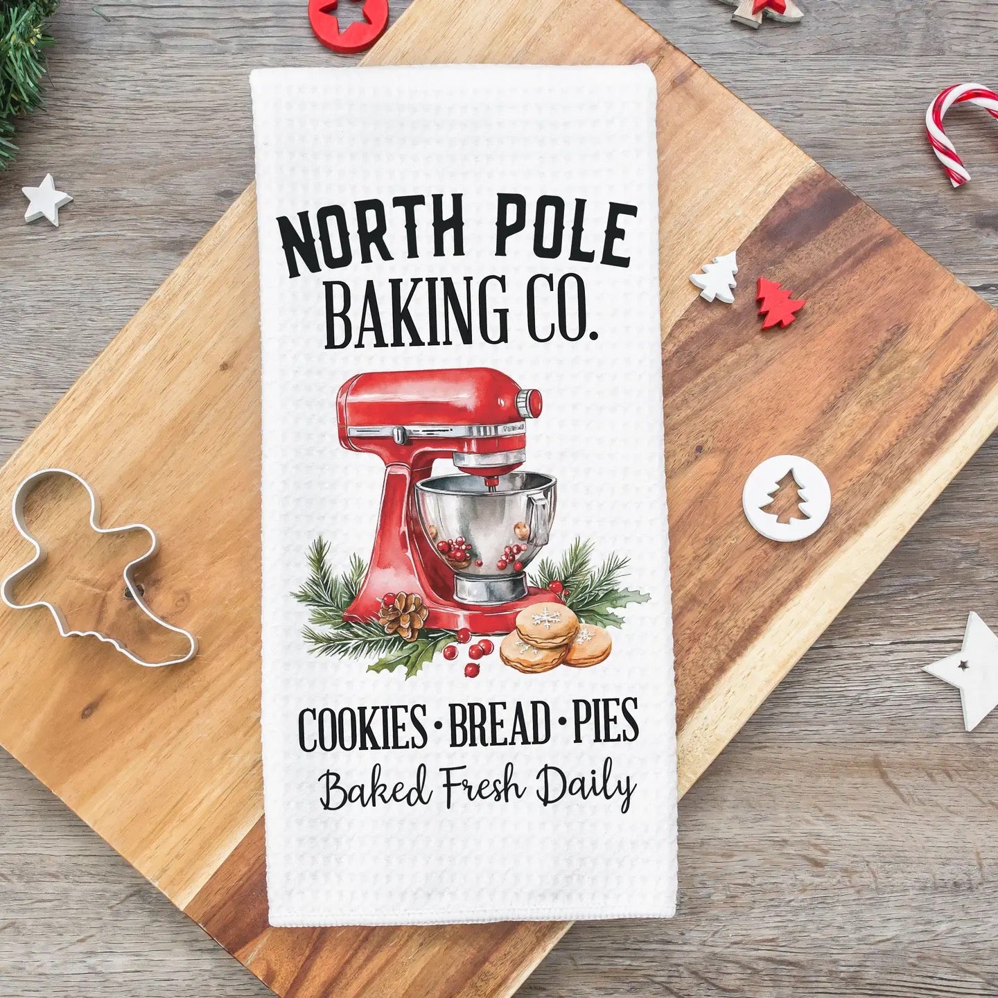Christmas North Pole Baking Co. Kitchen Dish Towel