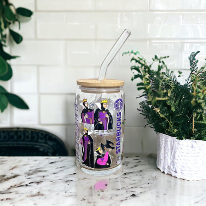 Disney Snow White Evil Queen Glass Cup