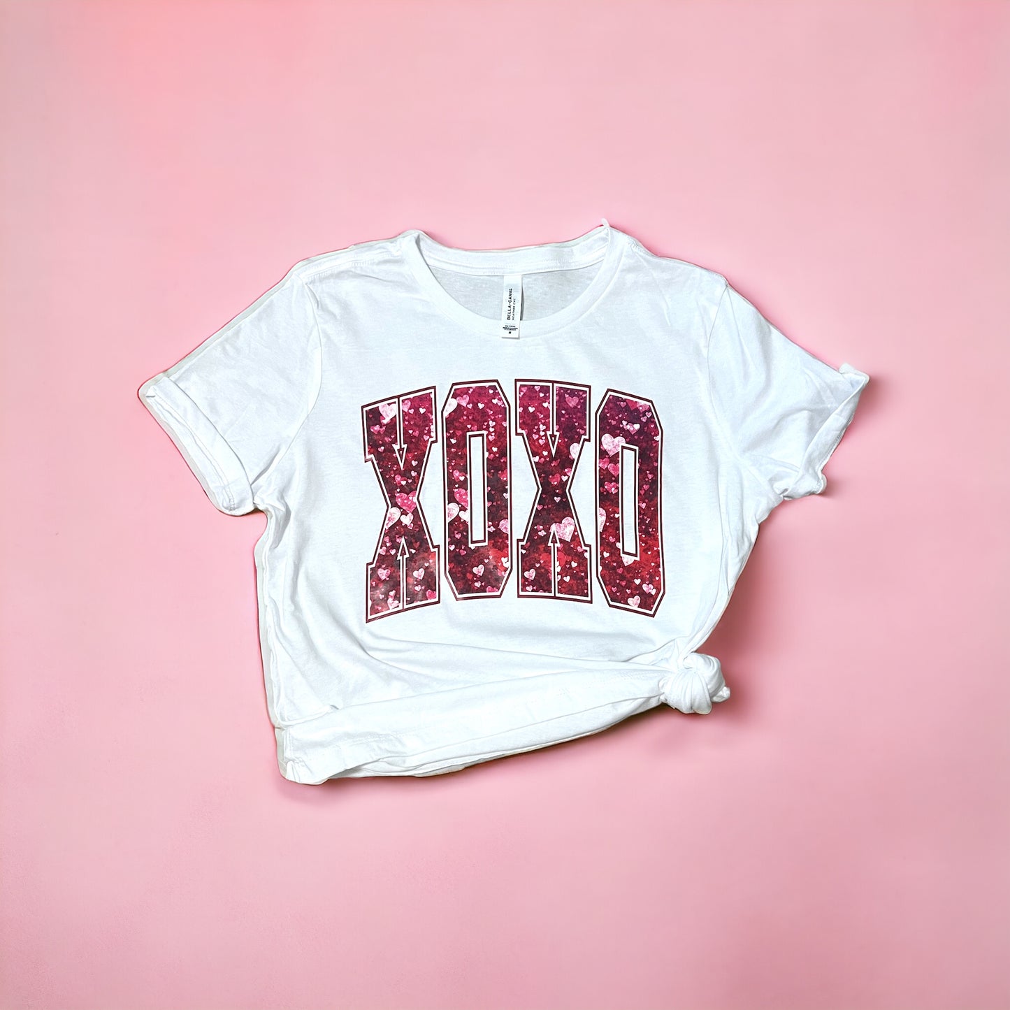 XOXO Sparle White Short Sleeve Shirt