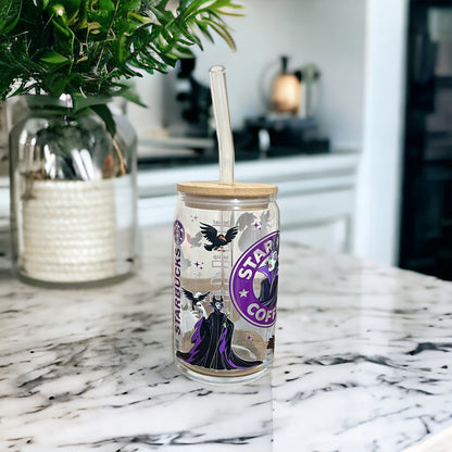 Disney Snow White Evil Queen Glass Cup
