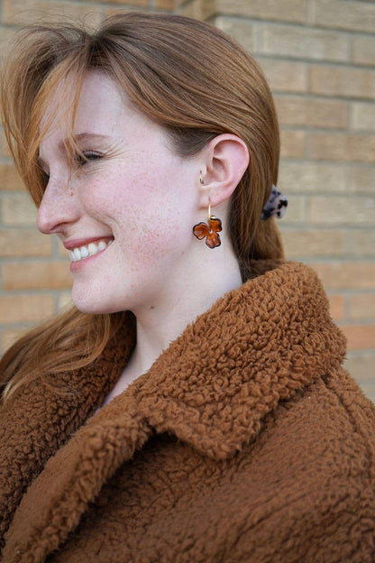 Magnolia Hoops - Amber // Jewelry, Earrings, Fall