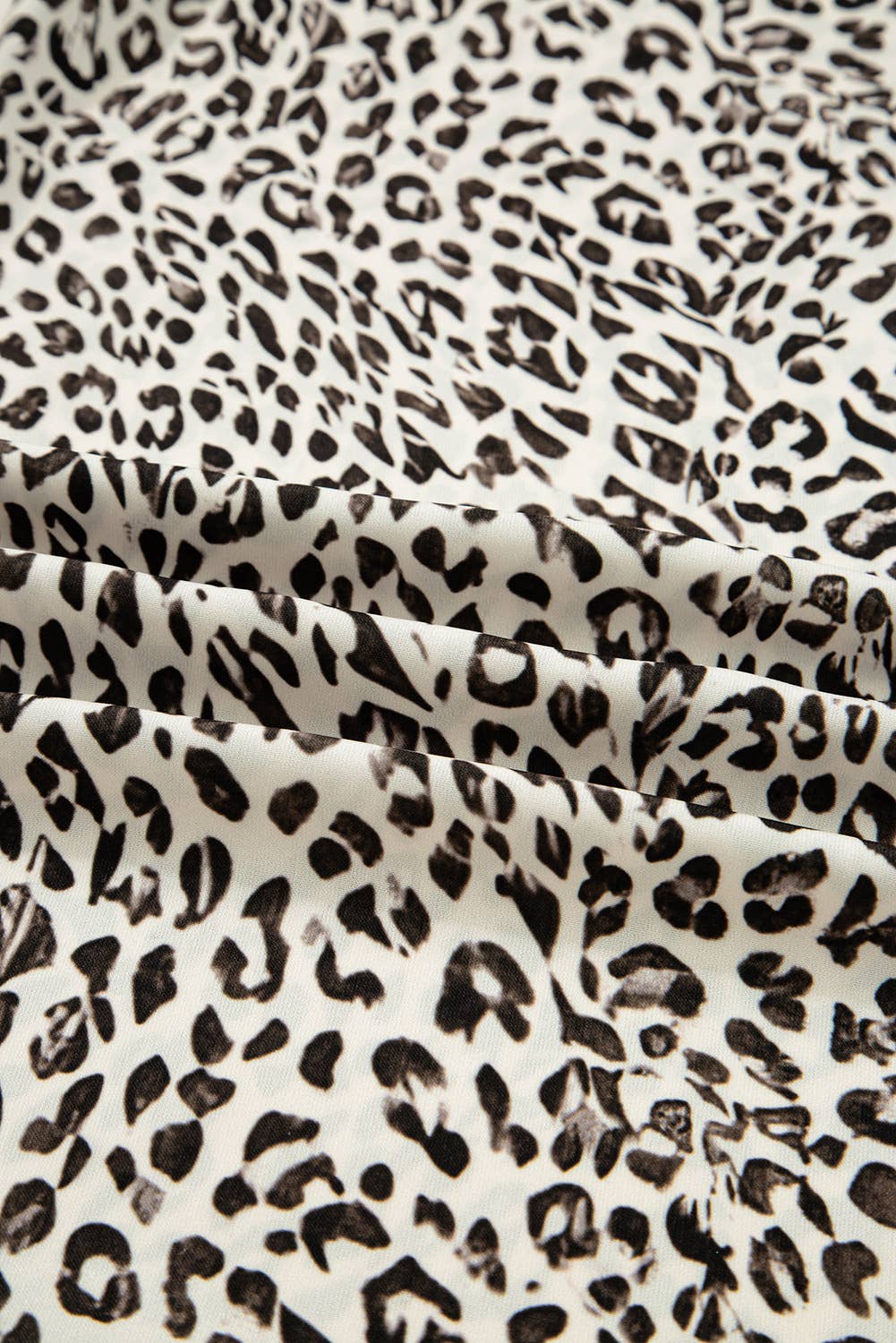 Leopard Drawstring Elastic Waistband Loose Pants