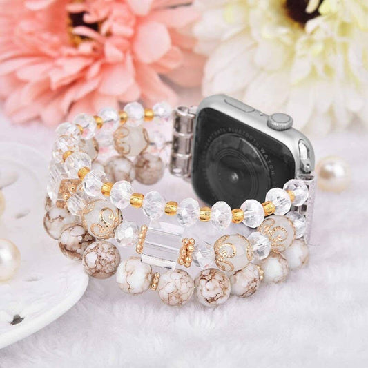 Beaded Crystal Apple Watch Bracelet