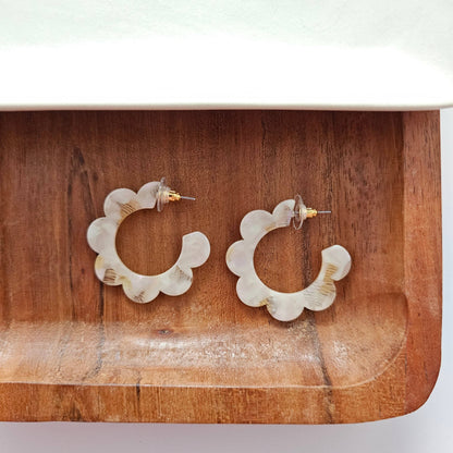 Flora Hoops - Cream