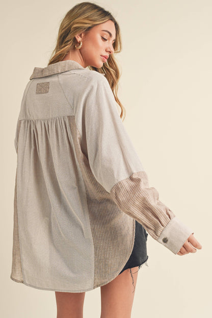 OAT SHIA WOMEN BUTTON UP TOP
