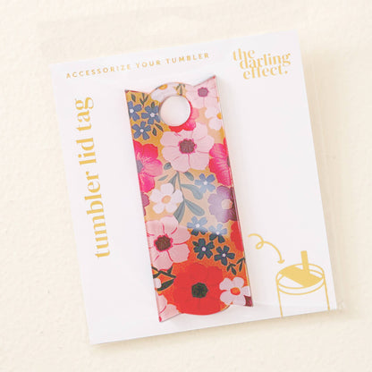 Tumbler Lid Tag-Wild About You Mustard