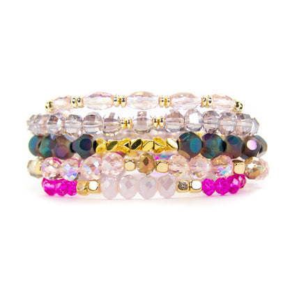 Roxie Pink Bracelet Stack
