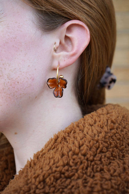 Magnolia Hoops - Amber // Jewelry, Earrings, Fall