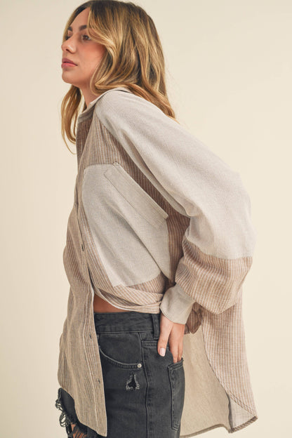 OAT SHIA WOMEN BUTTON UP TOP